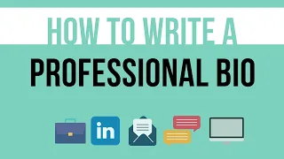 How to Write a Professional Bio (Example Included)