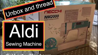 Unboxing and How to thread your Sewing Machine Aldi Necchi NM2000 #Aldi #sewing #sewingtips