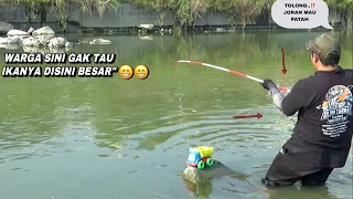 Rejeki saya..! Mancing saat air surut ikan nilanya besar besar