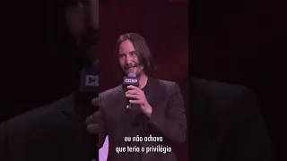 “I love you, too” Keanu Reeves