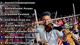 Top 8 heart touching Violin Malayalam, Tamil, Telugu song Fusion | Chemmeen Band Fusion - Kakkassery