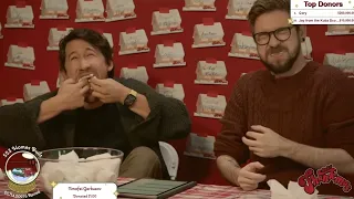 Jacksepticeye and Markiplier playing Chubby Bunny for $10000 on charity stream