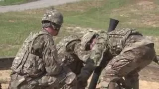 Soldiers of the 198th Infantry Training Brigade Conduct Mortar Live Fire Training on Fort Benning