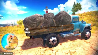 Loading Heavy Stones On Russian Zed Truck | Off The Road Unleashed Nintendo Switch Gameplay HD