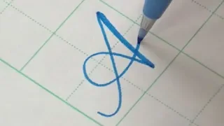 How to write Copperplate Calligraphy Alphabet with a Pentel Touch Brush Pen