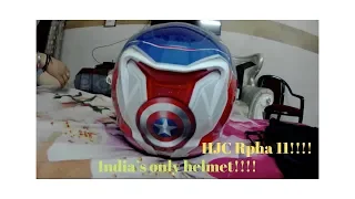 HJC Rpha 11 Captain America helmet unboxing and review | India's first helmet!!!!!