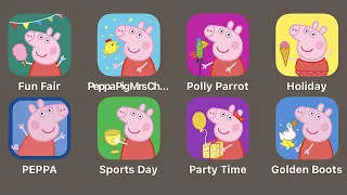 1 Peppa Pig Fun Fair,2 Peppa Pig Polly Parrot,3 Peppa Pig Mrs Chicken,4 Peppa Sports Day,5 World