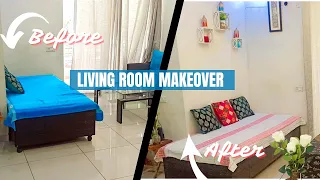 Small living room makeover|Aesthetic home decorating ideas for small space#livingroomdecor