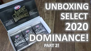 2020 Select AFL Dominance Box Break - Part 2! Footy Card Opening!