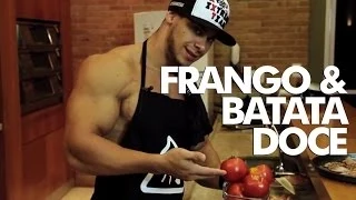 MONSTRO NA COZINHA - Batata doce, Frango e Panqueca de Whey