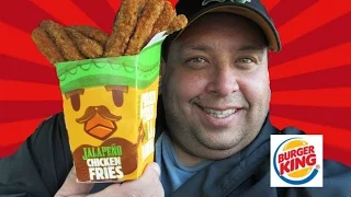 BURGER KING®New Jalapeño Chicken Fries REVIEW!