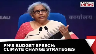 Finance Minister Nirmala Sitharaman On Climate Change And Sustainable Development Strategies