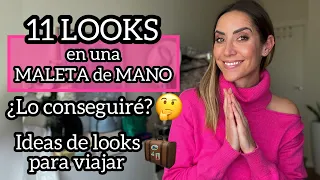 11 LOOKS en una MALETA de MANO 💼 ¿lo conseguiré? | Ideas de OUTFITS PARA HACER TURISMO