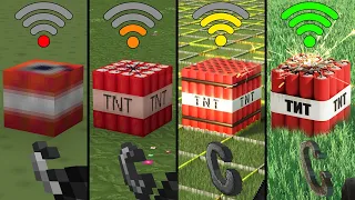 physics in Minecraft with different Wi-Fi