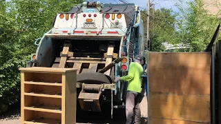 Leach 2RIII Rear Loader Garbage Truck Packing Bulk- Chicago Streets & Sanitation