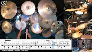 Greatest Love Of All - Whitney Houston  / Drum Cover By CYC (@cycdrumusic ) score & sheet music