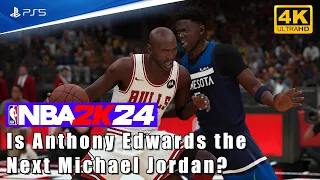 NBA 2K24 [PS5 4K60] '24 Timberwolves vs '96 Bulls - Anthony Edwards vs Michael Jordan