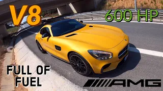 2016 Mercedes AMG GT-S V8 4.0 600 HP 0-279 | ACCELERATİON POV Test Drive Autobahn