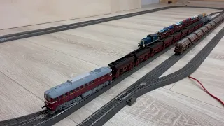 Sound- und Fahrtests Märklin BR 120 Taigatrommel und BR 290 mit authentischen Güterzügen am Haken.