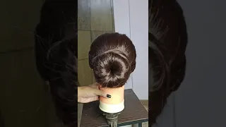 😍😍Super Quick Donut Bun Using a Hair Donut #DonutBun #HairTools #YTshort