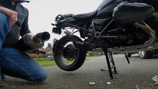 Installation of an Akropovic Exhaust on my BMW R1250GS