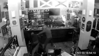 Flaming Shot goes bad ends up in bar fight