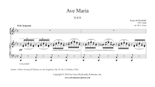 Schubert : Ave Maria D 839 - B flat Major