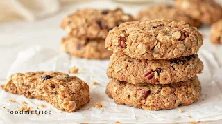 Super Easy HEALTHY Oatmeal Cookies