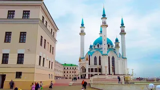Walking in Kazan. Kremlin. Kul Sharif mosque |4K| - Spring (April 25, 2023)
