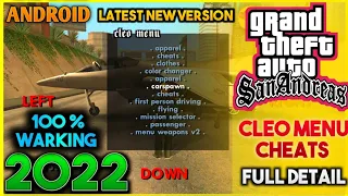 HOW TO INSTALL CLEO CHEATS MENU | GTA SAN ANDREAS CHEATS ANDROID | GTA SA CLEO MOD ANDROID MOD MENU