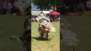 Tiny Dancer. Really Cute Kid Doing Powwow Style Native American Dance.