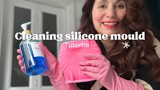 How to clean silicone and acrylic moulds | Candle moulds cleaning tutorial