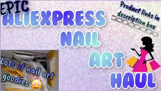 Epic Aliexpress nail art haul with links 🔗 Designer charms, Mickey stickers, polygels & lots more
