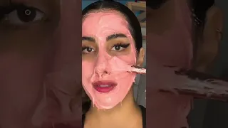 100 layers of face mask tiktok challenge 💆‍♀️