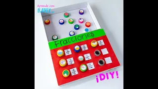 Aprender fracciones nunca había sido tan fácil. ¡DIY!