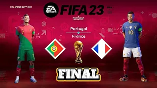 Portugal Vs France World Cup Final | C.Ronaldo Vs K.Mbappe | 4K60FPS  | FIFA-23