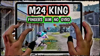 M24 KING 🤴 1 VS 3 | IPAD PRO 2020 NON GYRO 6 FINGERS CLAW PUBG HANDCAM