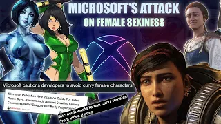 Microsoft discourages developers from including sexy women in their games.