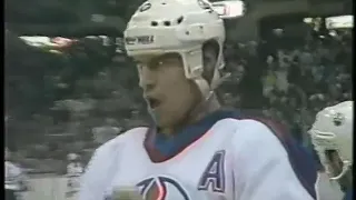 Mark Messier Hit on Perry Berezan  -1988 Clarence Campbell Conference Divisional Final Game 3