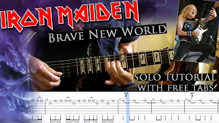 Iron Maiden - Brave New World Janick Gers's solo lesson (with tablatures and backing tracks)