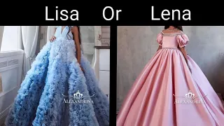 Lisa Or Lena (princess dress edition) | Lisa or Lena