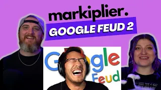 "LAUGHING MYSELF STUPID | Google Feud #2" @markiplier | HatGuy & @gnarlynikki  React