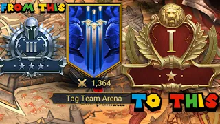 How to get to GOLD 1 in TAG TEAM ARENA | Raid Shadow Legends