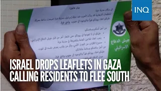 'Evacuate immediately!' Israel drops leaflets in Gaza calling residents to flee south