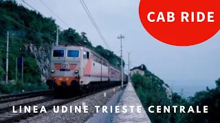 Linea Udine Trieste Centrale treno diretto ES 646 Ferrovie Dello Stato anni 90 cab ride locorama