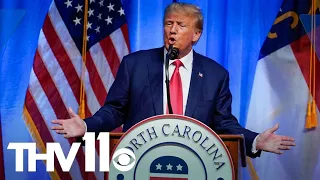 Donald Trump blasts federal indictment in speech to Republicans in Georgia & North Carolina