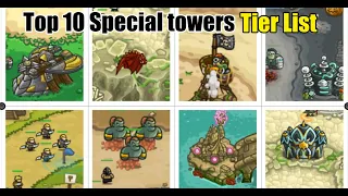 Top 10 Special towers in kingdom rush - Tier list #kingdomrush #game #newupdate #newgame #alliance