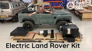 Land Rover Defender bolt-in electric conversion kit.