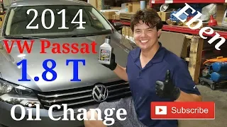 2014 Volkswagen Passat 1.8 Turbo AMSOIL Motor Oil Change