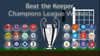 All UEFA Champions League Winners Beat the Keeper Elimination Race | Marble Race